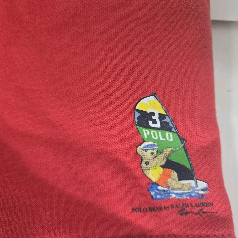 Polo Ralph Lauren Girl Shorts‎ Bear Surfer Red Size 3M NWT